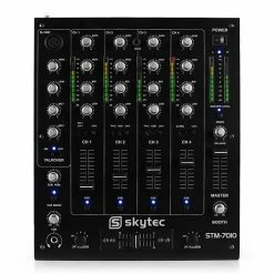 Pas Cher Lumière Magasin -Pas Cher Lumière Magasin 10022870 yy 0002 titel Skytec STM 7010 4 Channel DJ Mixer
