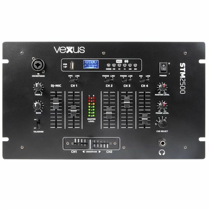 Meilleur prix 👍 Vexus Tables De Mixage DJ STM2500 Console De Mixage 5 Pistes ⭐ 4 Meilleur prix 👍 Vexus Tables De Mixage DJ STM2500 Console De Mixage 5 Pistes ⭐ – Image 2