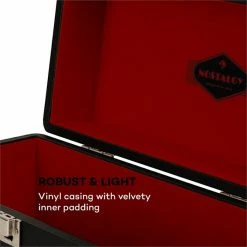 Tout neuf ⭐ Auna Flight Cases & Racks DJ TTS6 Valise à Vinyles Nostalgique 🥰 -Pas Cher Lumière Magasin 10030820 yy 0006 logo auna Vinylbox Plattenkoffer Nostalgie 30 LPs