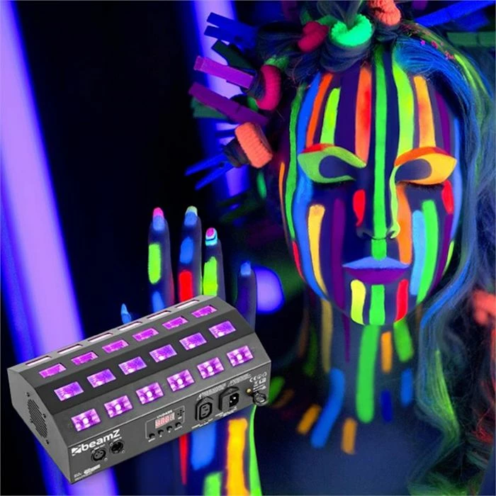 Nouveau ✨ Beamz Jeux De Lumière LED BUV463 LED UVstroboscope 💯 4 Nouveau ✨ Beamz Jeux De Lumière LED BUV463 LED UVstroboscope 💯 – Image 2