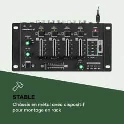 Vente flash 🛒 Auna Pro Tables De Mixage DJ Amnesia Mixer 4 Canaux Table De Mixage ⌛ -Pas Cher Lumière Magasin 10033276 fr 0003 logo
