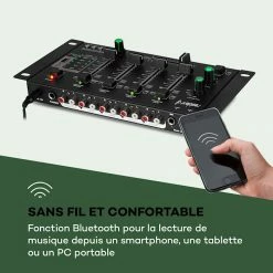 Vente flash 🛒 Auna Pro Tables De Mixage DJ Amnesia Mixer 4 Canaux Table De Mixage ⌛ -Pas Cher Lumière Magasin 10033276 fr 0004 logo