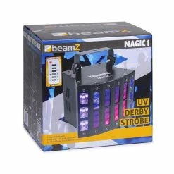 De gros 💯 Beamz Jeux De Lumière LED Magic 1 Derby Effet De Lumière 👍 -Pas Cher Lumière Magasin 10033667 yy 0005 detail Beamz Magic 1 Derby Strobe UV Lichteffekt