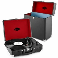 Grosses soldes 🎁 Auna Flight Cases & Racks DJ Peggy Sue Platine Vinyle Rétro ⌛