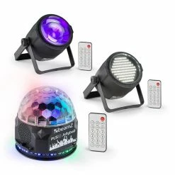 Bon marché 🤩 Beamz Jeux De Lumière LED PLS10 Set V4 Jellyball Stroboscope LED PLS15 ✨